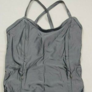 Breastfeeding Nursing Tankini Set Small Silver